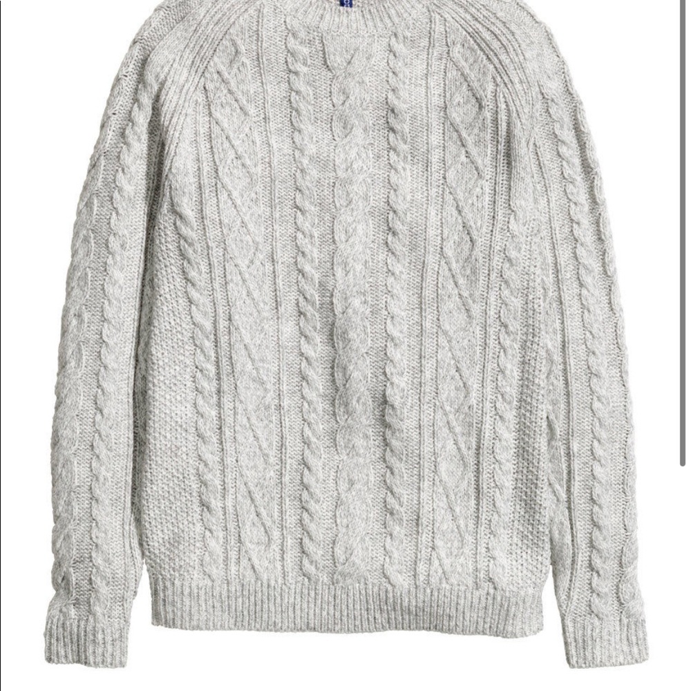 H and M cable knit sweater